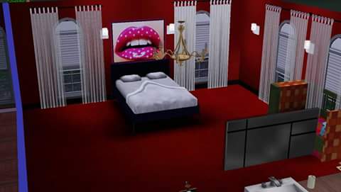 SimCrazyLady's tweet image. My sims room 😍💜