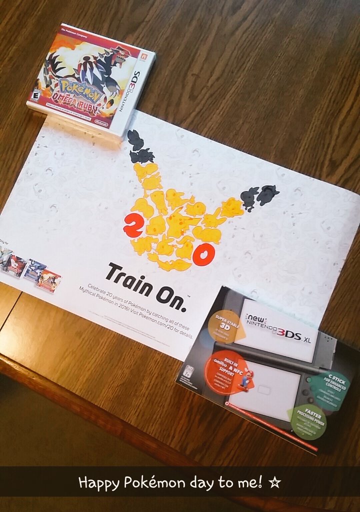 Throwback to yesterday. If you need me, I'll be catching them all ☆ #HappyPokemonDay #Pokemon20