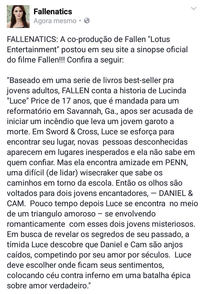 FallenaticsBRA's tweet image. FALLENATICS: A co-produção de #Fallen "Lotus Entertainment" postou a sinopse oficial de Fallen!!! Confira a seguir: