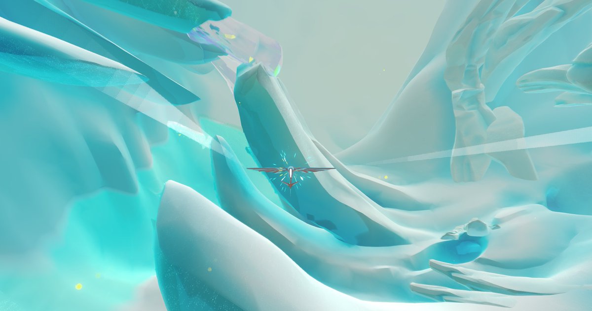 InnerSpaceGame's tweet image. We wanted the ice structures to imitate how ice would melt in a world where gravity pulls outward. #InnerSpaceGame