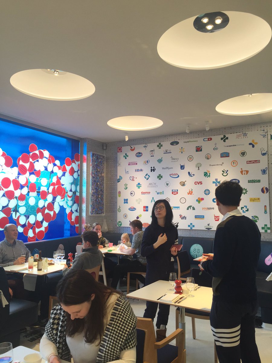 GHSArtandDesign's tweet image. A great visit to the Damian Hurst restaurant! #Artmeetsdesign #pharmacy2