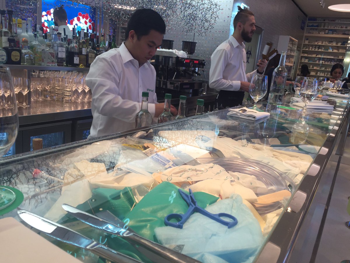 GHSArtandDesign's tweet image. A great visit to the Damian Hurst restaurant! #Artmeetsdesign #pharmacy2