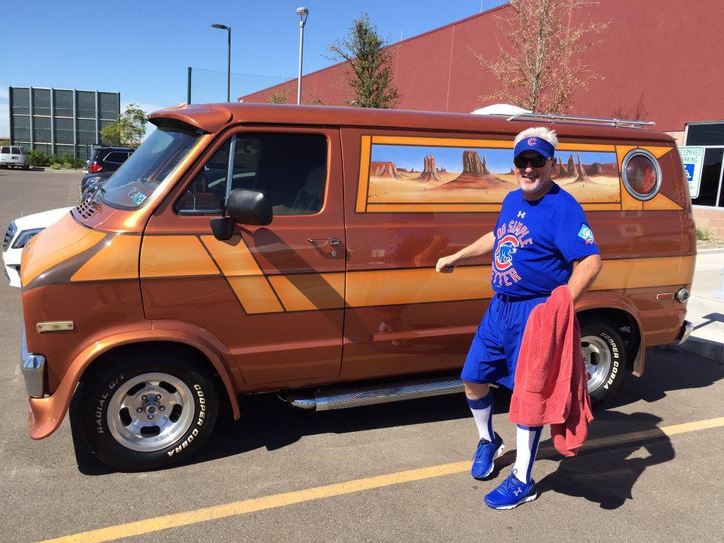 theScore's tweet photo. .@CubsJoeMadd's van is everything you'd expect and more. https://t.co/6yiM2SiMoH https://t.co/DovVJsv3Yh