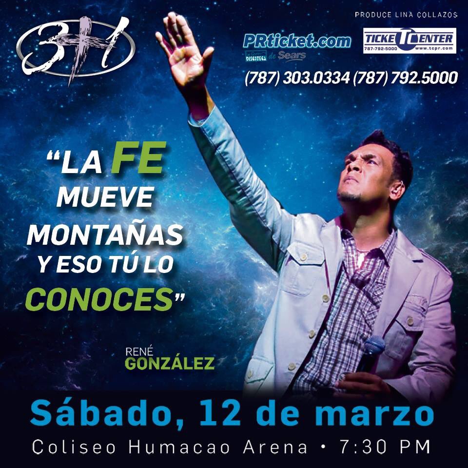 dreamlivepr's tweet photo. Canta junto a @rgonzaofficial @ricardoalaba y @DannyBerrios todos sus éxitos este 12 de marzo en @HumacaoArenaCBA https://t.co/RahgESuutR