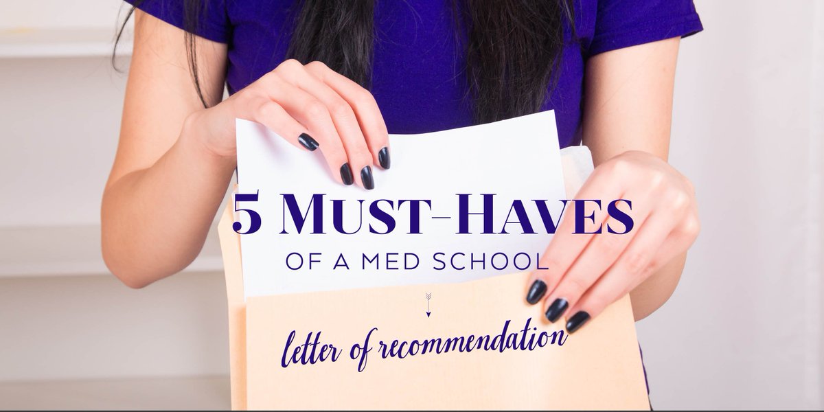 Accepted's tweet photo. Check out our 5 Must Haves of a Med School Letter of Recommendation! https://t.co/xNARjMoIEd #letterofrec https://t.co/UlM8gqG1SL