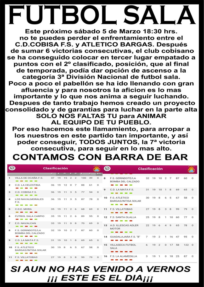 Cobisa Futsal tweet media