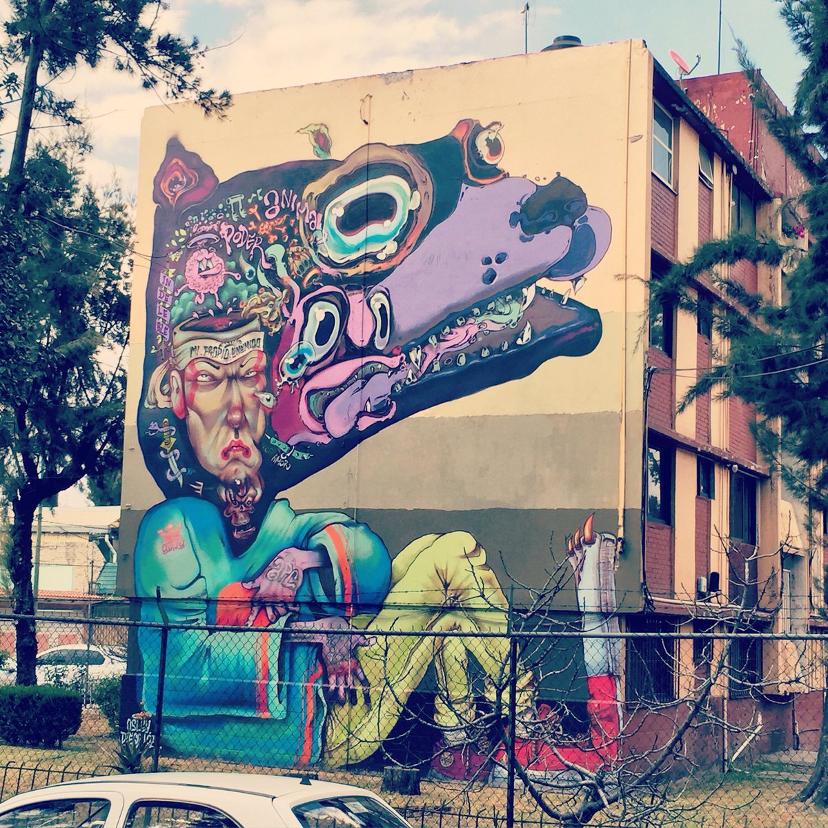 vaniatronics's tweet photo. 🍭🎨 La jardin balbuena #lajb #streetart #streetartmexico #arteurbano #cdmx #osley #diegoloza #color https://t.co/BhHODWlWeA