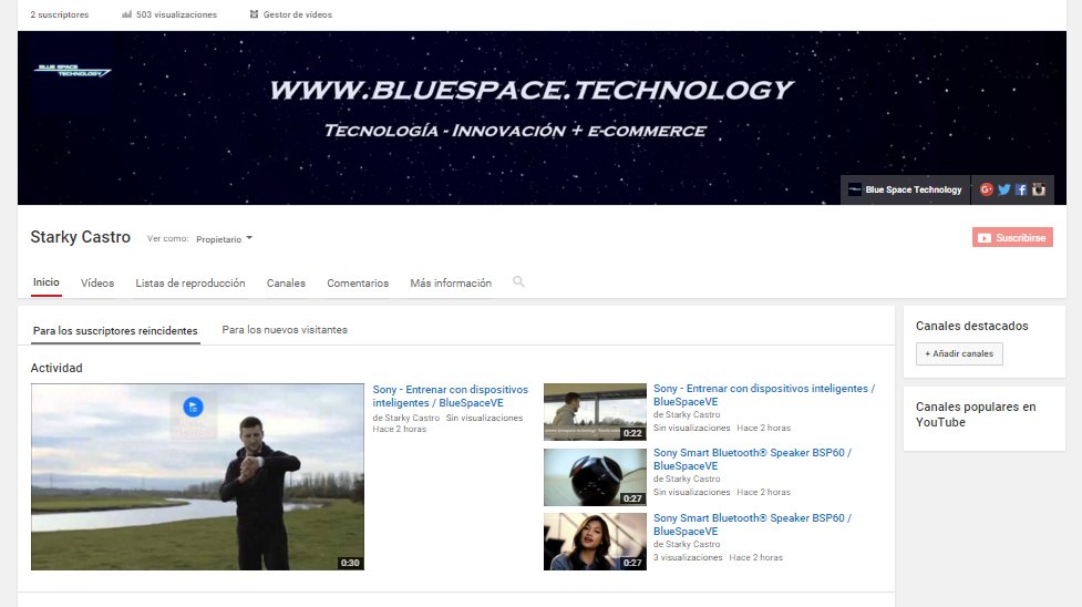 BlueSpaceVe's tweet photo. Mas acción, mas entretenimiento en nuestro canal en #youtube #BlueSpaceVE #tiendaonline https://t.co/5NRHdzVtkQ