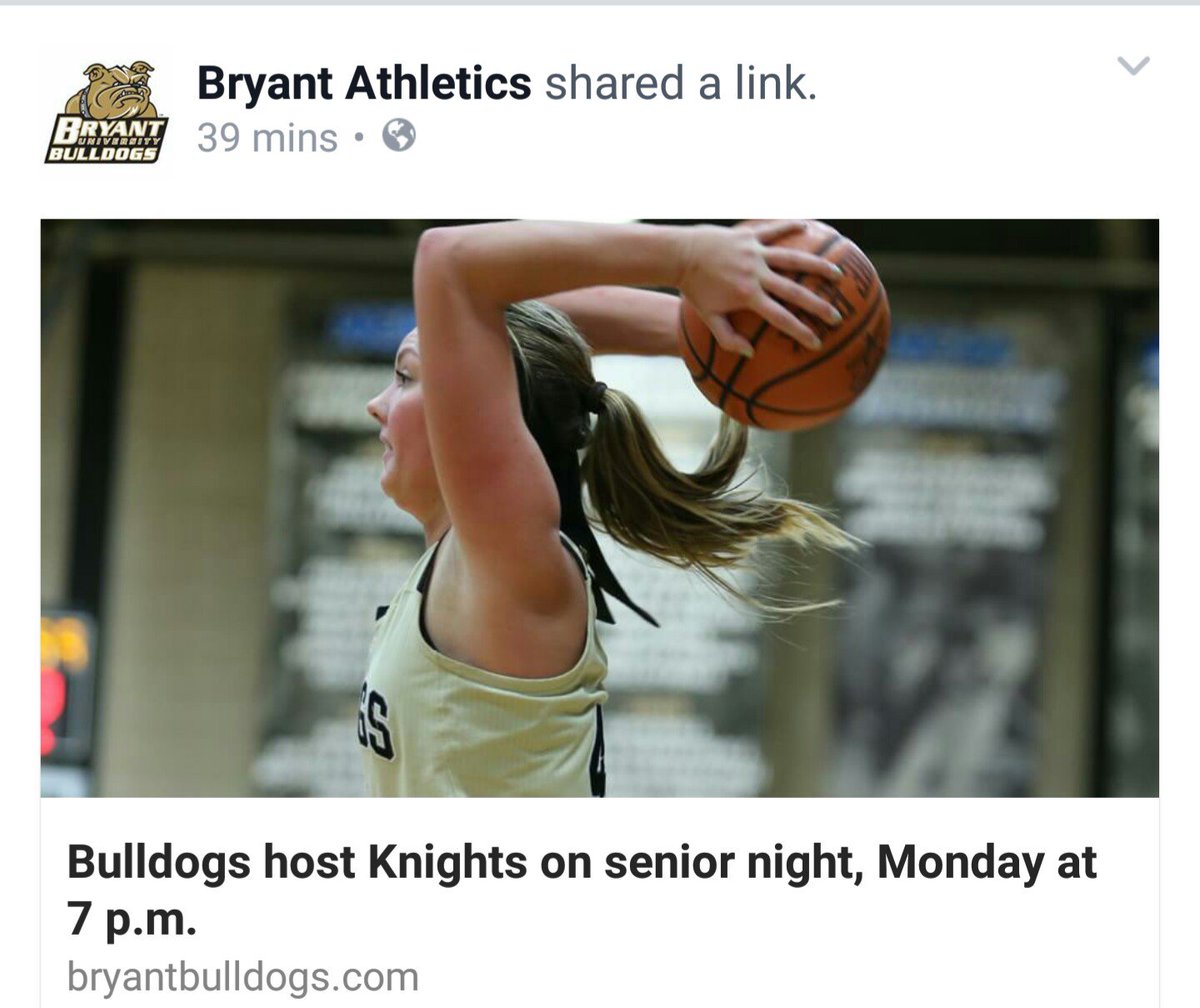 Get ready <a href="/BryantDawgPound/">Bryant Dawg Pound</a>! Let's show our <a href="/Bryantwbball/">Bryant WBB</a> the ❤ tomorrow night! #NECPride #2ndInConference