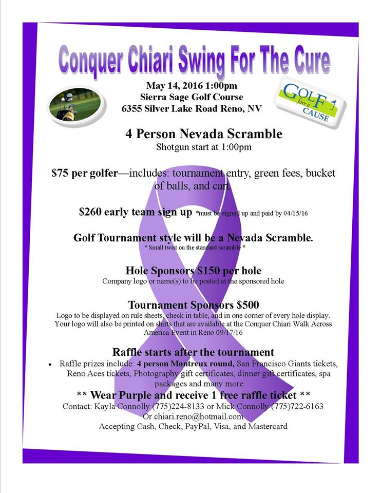 ConquerChiari's tweet image. Nevada Golf Tournament #swingforthecure #conquerchiari