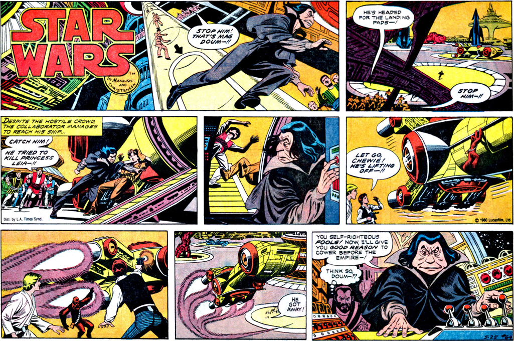 Would be great if they collected these old Russ Manning Star Wars comics. Lots of weird imagery, good compositions