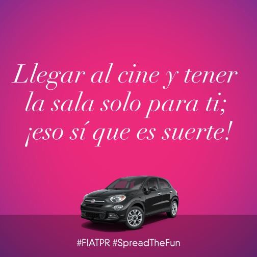 fiatpr's tweet photo. Sin ruidos ni interrupciones, eso sí que es tener suerte.
 #FIATSpreadTheFun #FIATPR https://t.co/DPlxxI85cl