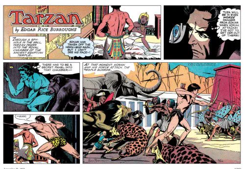 I've never seen them in person, but I'm sure the Russ Manning Tarzan collections are excellent. 
