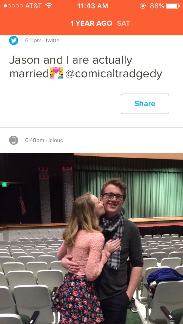 lexzjayde's tweet photo. HAPPY ONE YEAR TO MY FAV HUSBAND😘 @comicaltradgedy https://t.co/yLi14BMOez