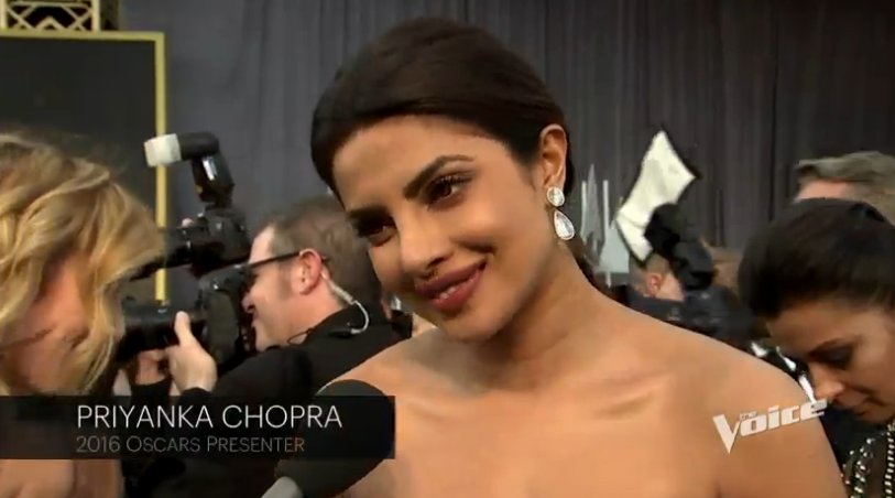 people's tweet photo. .@priyankachopra is drop dead gorgeous on the red carpet 😍 #OscarsLive https://t.co/PikqLugTUt