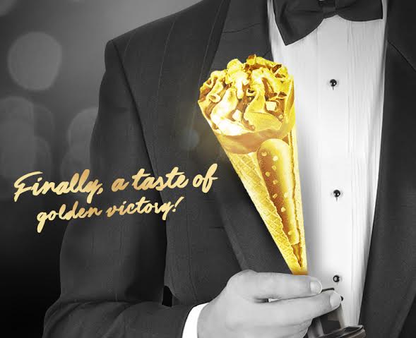 Because every #FunnerThanEver victory deserves a treat that's just as award-winning. Congratulations Leo! #BestActor