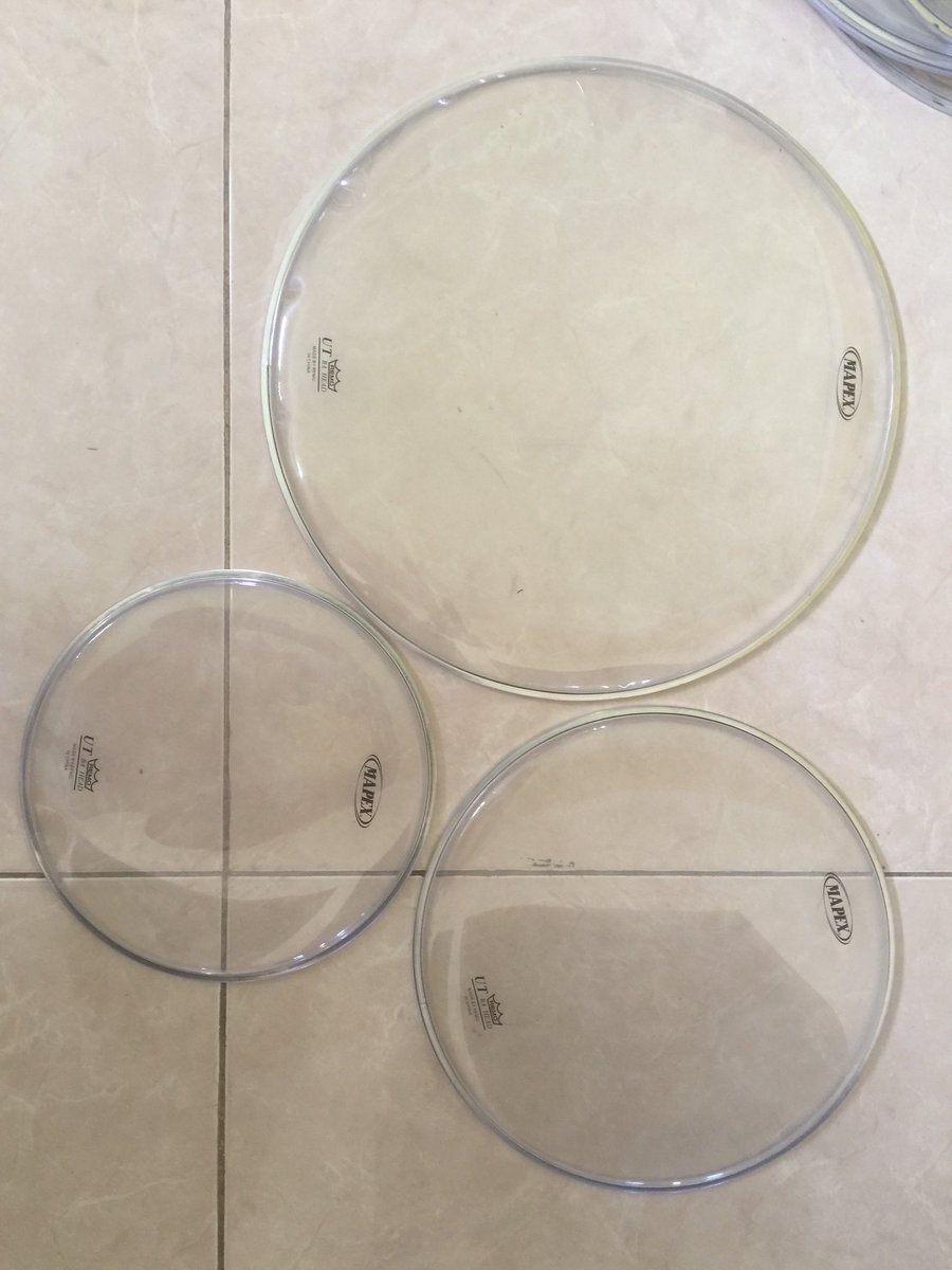 For sale mapex head by remo 10,12,16
Batter head (atas) like new 0811383777    <a href="/DrumBagus/">@DrumBagus</a>