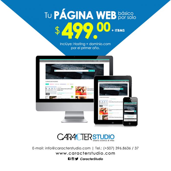 CaracterStudio's tweet photo. ¿Necesitas una PÁGINA WEB? ¡Aprovechalo! https://t.co/pw0zsDicJs
