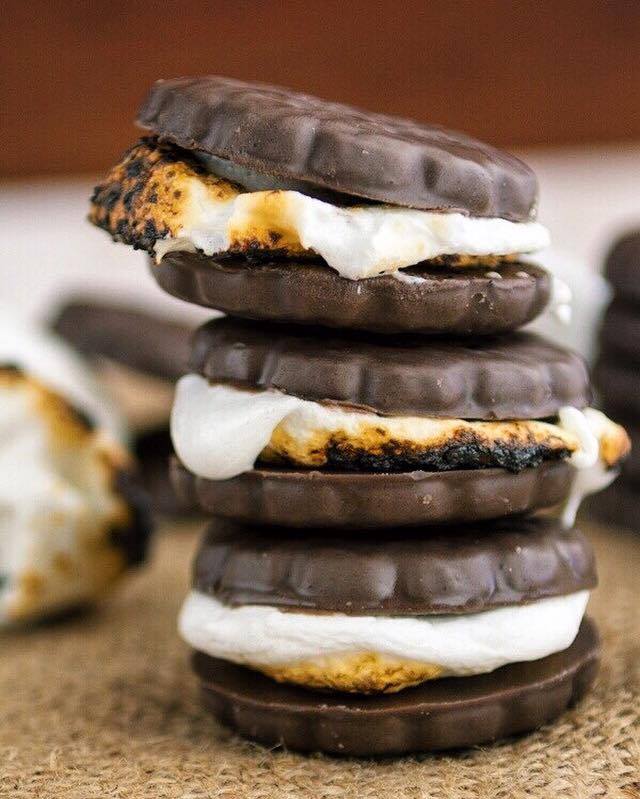 FoodPlease2016's tweet photo. Yummy chocolate Thin Mint S'mores by @crazyforcrust! 🤗🍫 Recipe @ https://t.co/OQ9rryLzH4 https://t.co/iphZXDa6TF