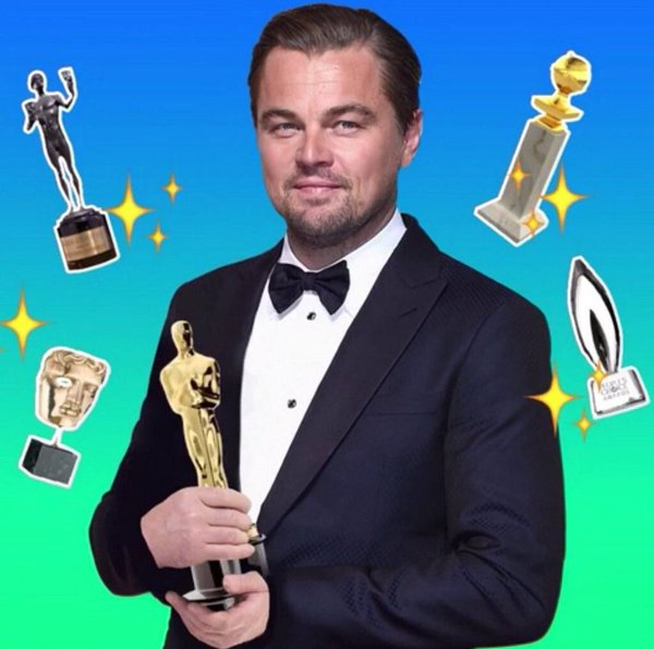 InternetPalace's tweet photo. Our parents may have lived to see a man on the moon, but we lived to see Leonardo DiCaprio win an Oscar. #Oscars https://t.co/7miQG7bbWz
