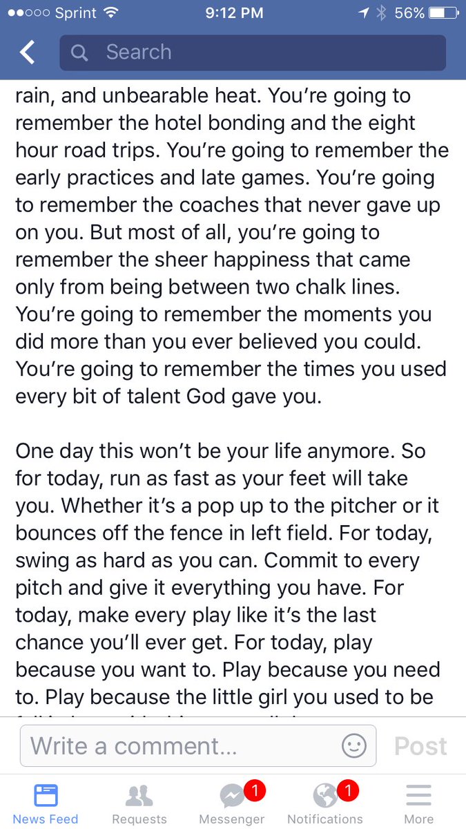 RealKentMurphy's tweet photo. Every baseball &amp; softball player has to read this https://t.co/d6vxusEqWW