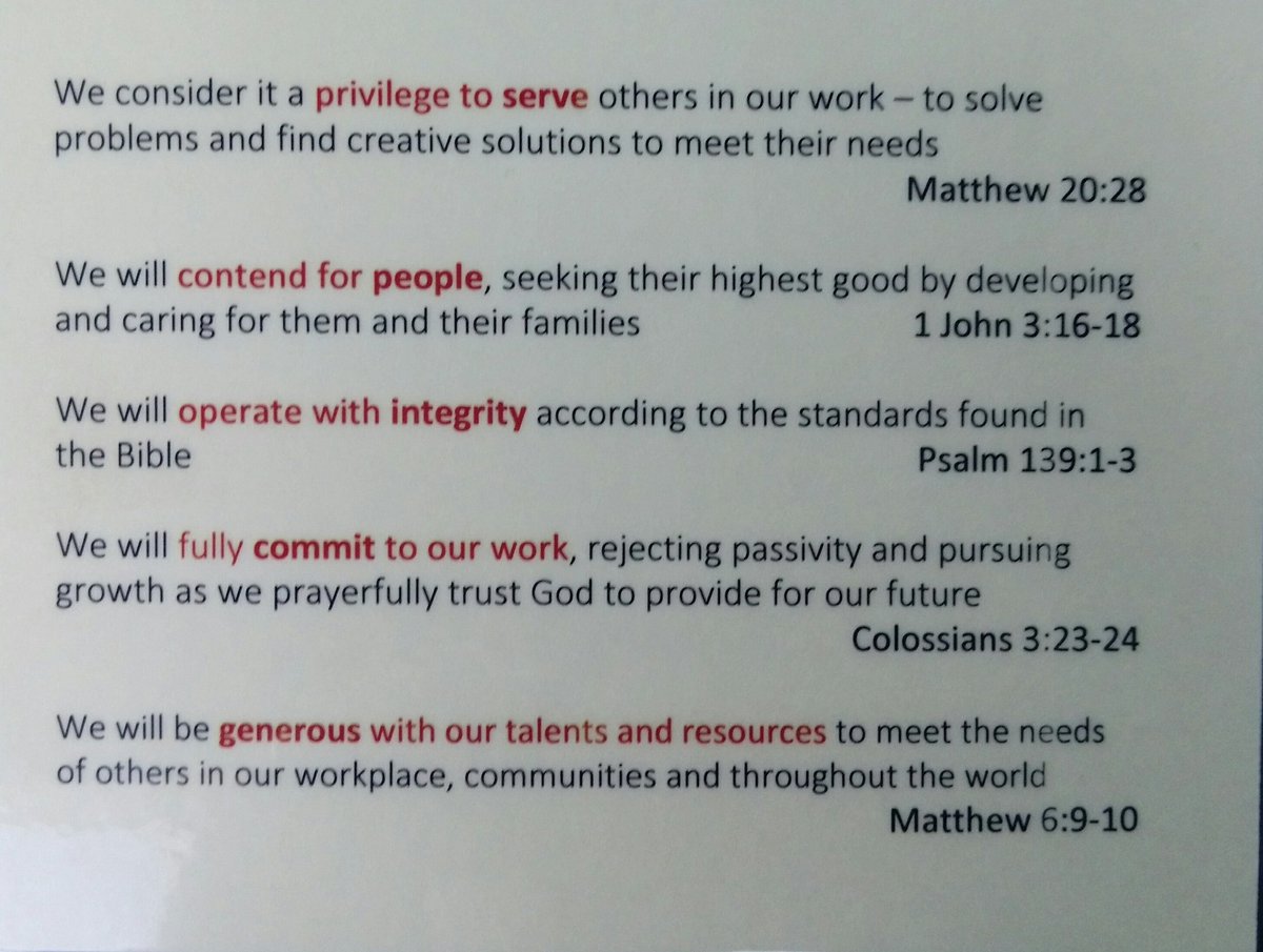 AllenWithRam's tweet image. When your employer holds these core values, selling is indeed a special honor.