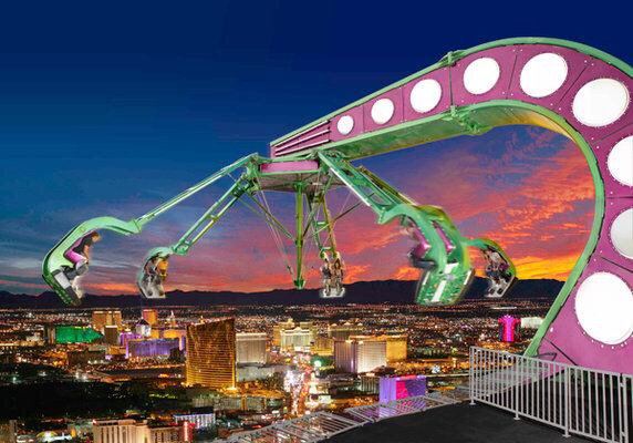 westUSAtrip's tweet photo. LA verdadera locura de total adrenalina, a +300 m de altura se encuentra en #lasvegas. #canal13 #mdq #westusatrip https://t.co/sa9WdEc2c0
