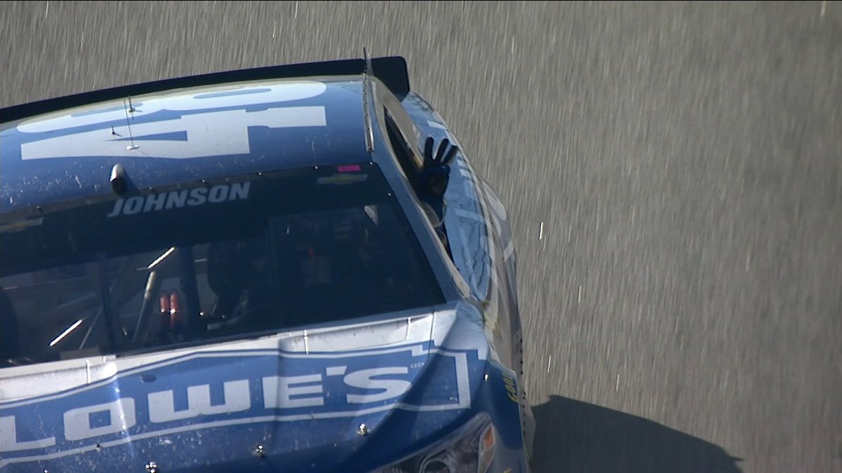 NASCAR's tweet image. Respect.