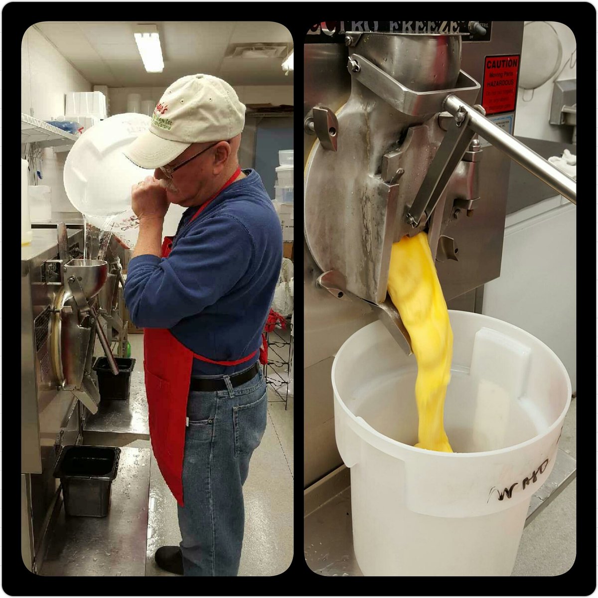 MaggiesIce's tweet photo. This so happened today! Ice making has begun! #1stMango #maggiesice https://t.co/N9e5eS99xX
