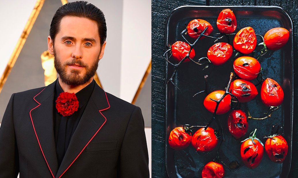 .<a href="/JaredLeto/">JARED LETO</a> tux makes us want to break out the grill &amp; blister some cherry tomatoes #Oscars bonap.it/ZTl6dEI