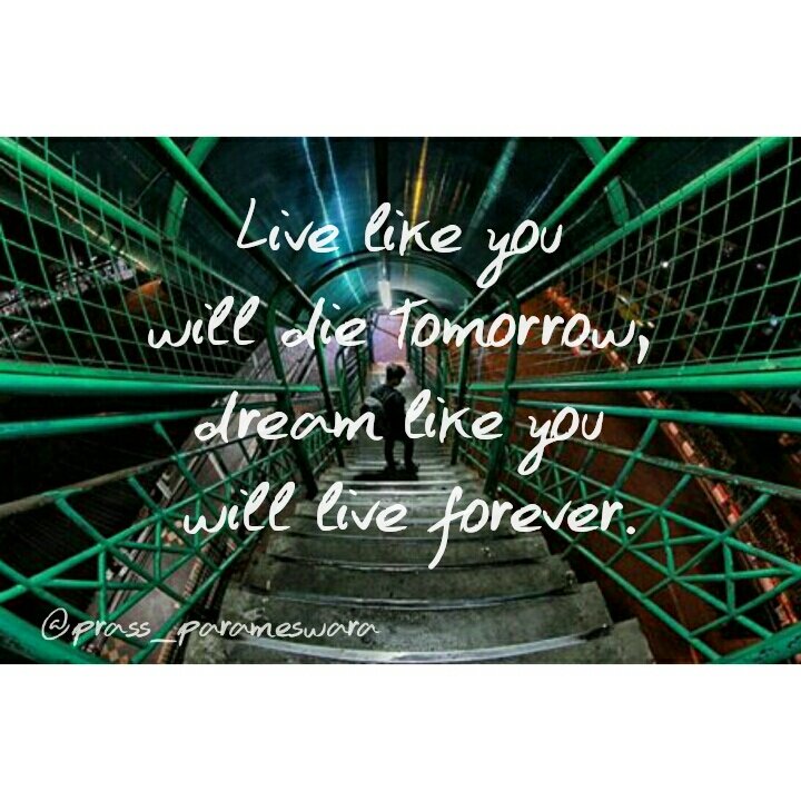 PrassParameswa's tweet photo. Live like you will die tomorrow, dream like you will live forever..
#likeforlike 
#likeforshare 
#likeforfollow https://t.co/c2Hl9IFHO3