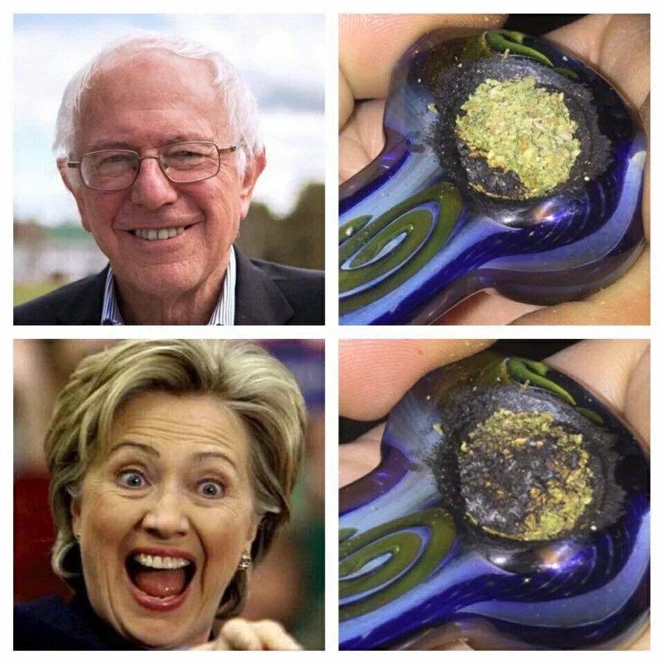 TrippyHippie's tweet photo. Bernie vs. Hillary https://t.co/V5jBUtuLiM
