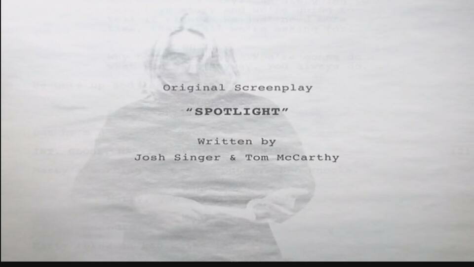 Organjbhm's tweet image. The Original Screenplay award goes to Spotlight, to #JoshSinger and #TomMcCarthy at the #Oscars