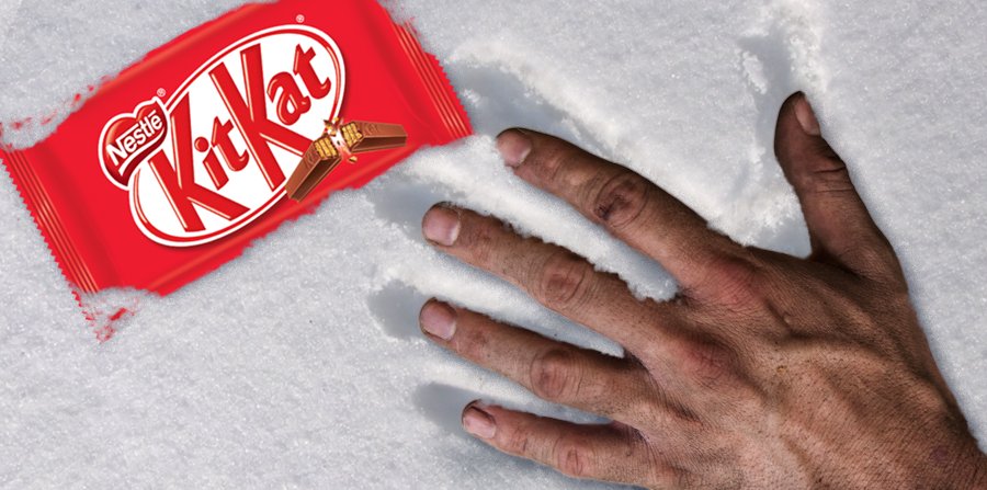 KitKatMexico's tweet photo. La verdadera razón por la que se arrastraba tanto. #HappyBreakDay https://t.co/cnoPbTenrv