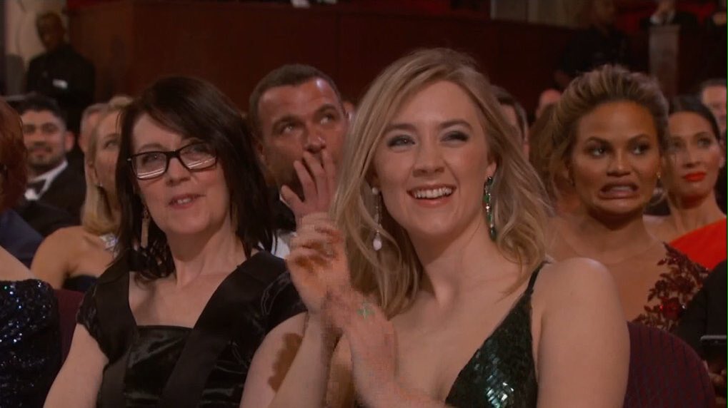 ging_kelso's tweet photo. @chrissyteigen's face is how I feel about the increasing awkwardness over these #Oscars... https://t.co/TxOBsYE9dX