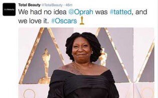 Essence's tweet photo. So, why did Whoopi Goldberg get mistaken for @Oprah at the #Oscars? https://t.co/OWT43e7u4o https://t.co/7niWZCysGr