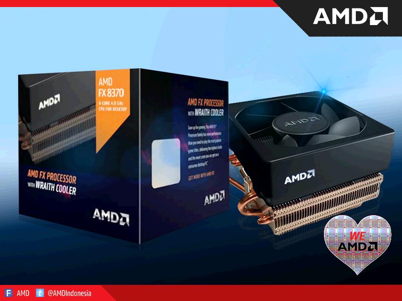 AMDIndonesia's tweet photo. We Love AMD FX-8370 dgn Wraith Cooler terbaru yg bs dinginkan prosessor secara optimal! https://t.co/TUPs7L5cUo (1) https://t.co/IuJvDtFYTj