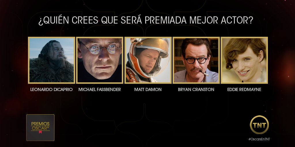 ¿Quién crees que será premiado como Mejor Actor? #OscarsEnTNT