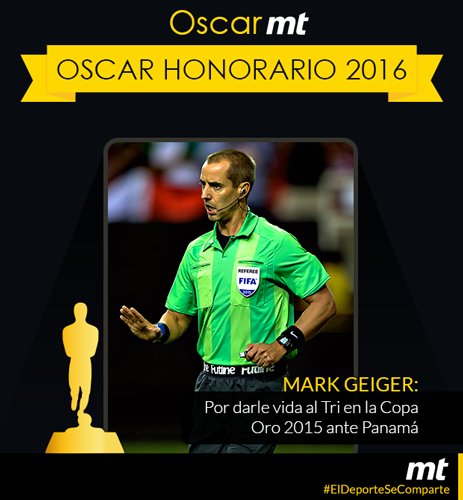 mediotiempo's tweet photo. ¡Y para no perder el ritmo en los #OscarMT, damos un Premio Honorario a Mark Geiger! https://t.co/TDTVxd4Of2 https://t.co/DsmsDRQxRE