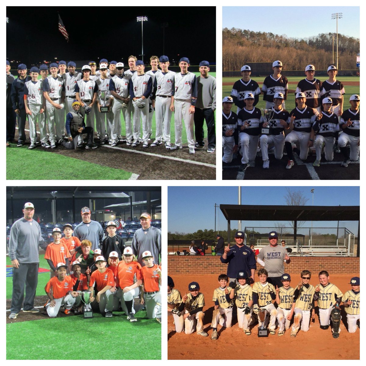 One Day PG Showdown Champions! 14u 643 DP Cougars, 13u eXposure, 11u Signature Park Storm and 9u West Forsyth Elite!