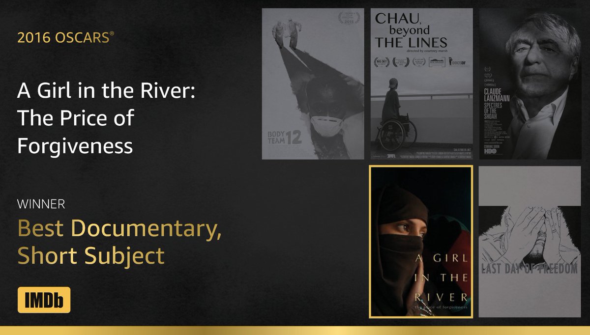Best Short Documentary goes to... imdb.to/1QFFiMG #IMDbOscars #Oscars