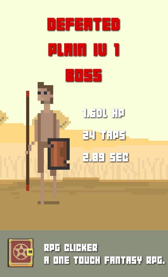 petertiger8118's tweet photo. Defeated Plain IV 1 Boss in a battle to the death in RPG Clicker: https://t.co/jlM5PK9A6W #rpg #clicker https://t.co/OZsTDKsdGa