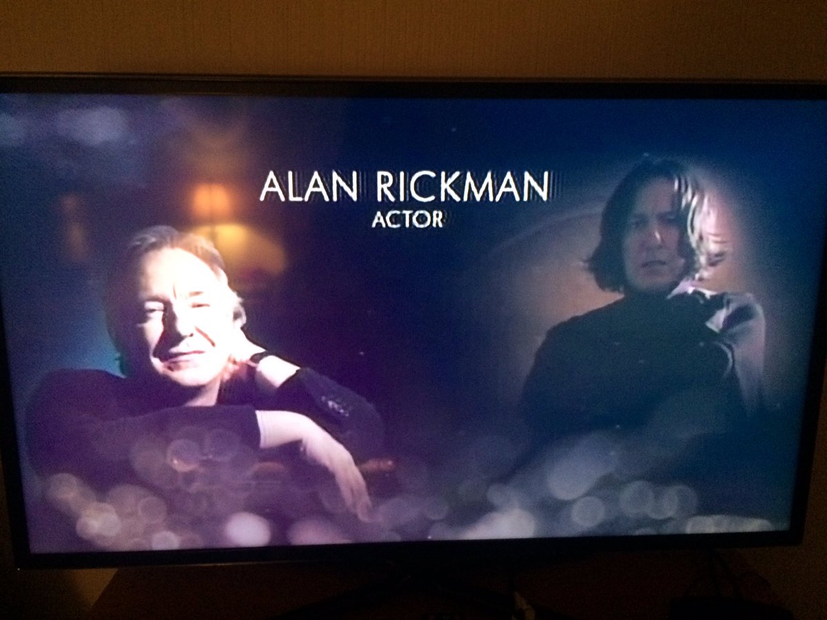 Alan Rickman durante el In Memoriam de los #Oscars