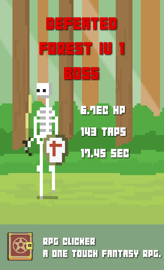 petertiger8118's tweet photo. Defeated Forest IV 1 Boss in a battle to the death in RPG Clicker: https://t.co/jlM5PK9A6W #rpg #clicker https://t.co/TyOm6iSGbN