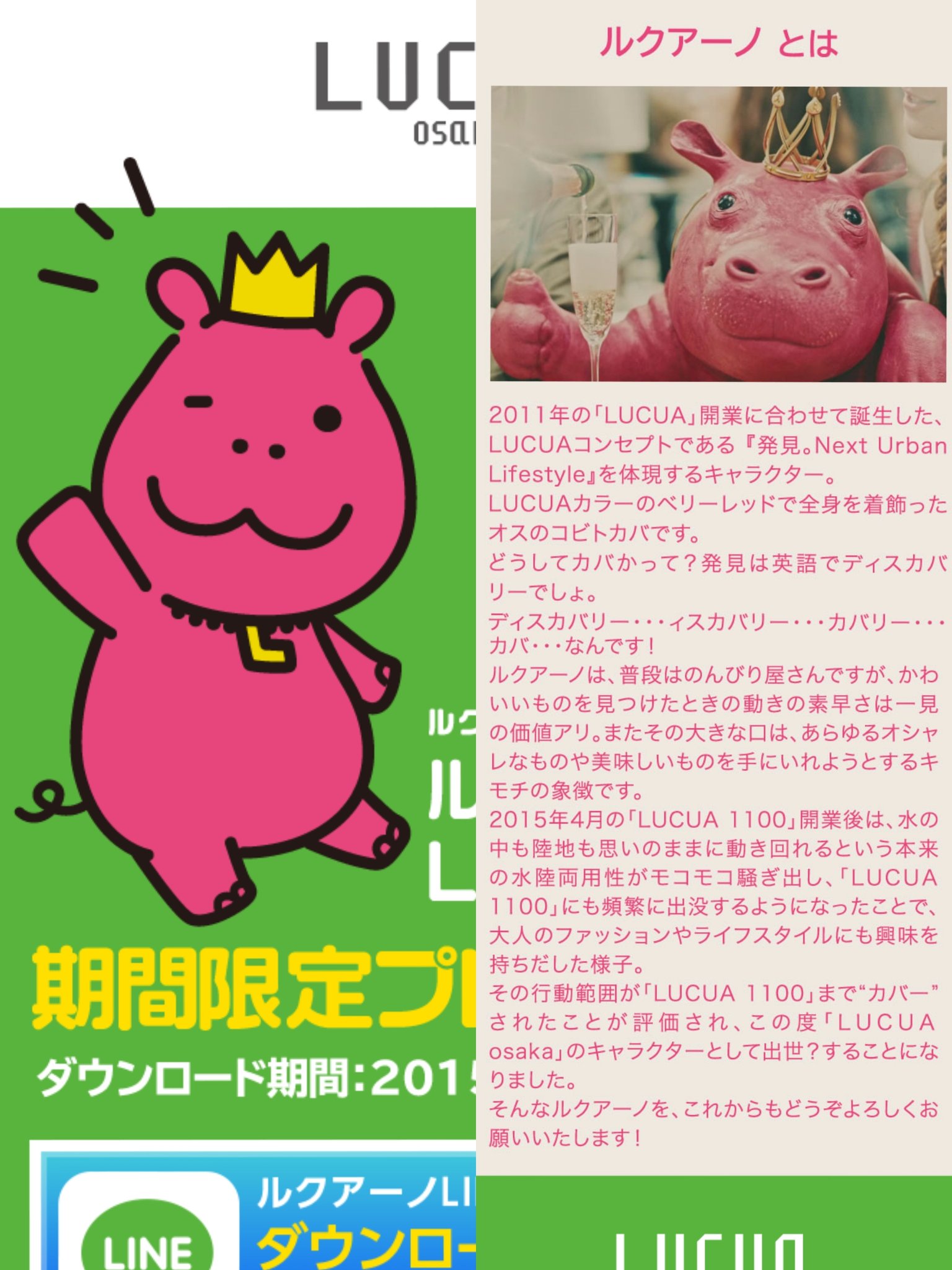 テンさん 50個限定のルクアイーレ限定デザイン ルクアーノ入りのキキララバッグですって カバ可愛い でもルクアーノてどんなんや と思って調べたらかなりリアルやった 笑 T Co Xo8lbn4wvz Twitter