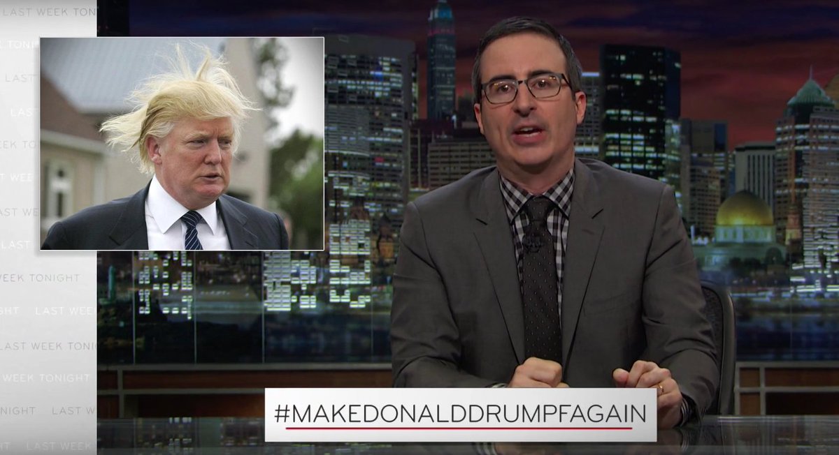 The Daily Beast (@thedailybeast) on Twitter photo .@IamJohnOliver finally destroys <a href="/realDonaldTrump/">Donald J. Trump</a>, and it's a doozy: thebea.st/1TJV7aw #MakeDonaldDrumpfAgain .@IamJohnOliver finally destroys <a href="/realDonaldTrump/">Donald J. Trump</a>, and it's a doozy: thebea.st/1TJV7aw #MakeDonaldDrumpfAgain
