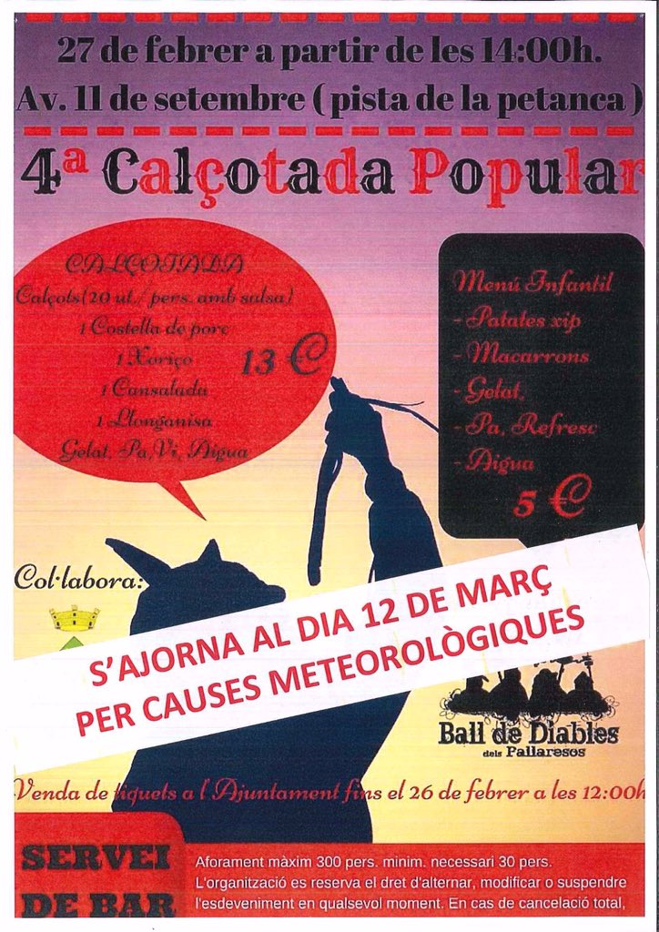 Doncs res q ja ha passat la tormenta i seguim amb els preparatius per fet la #calçotada mes 😈endimoniada😈no falteu!!