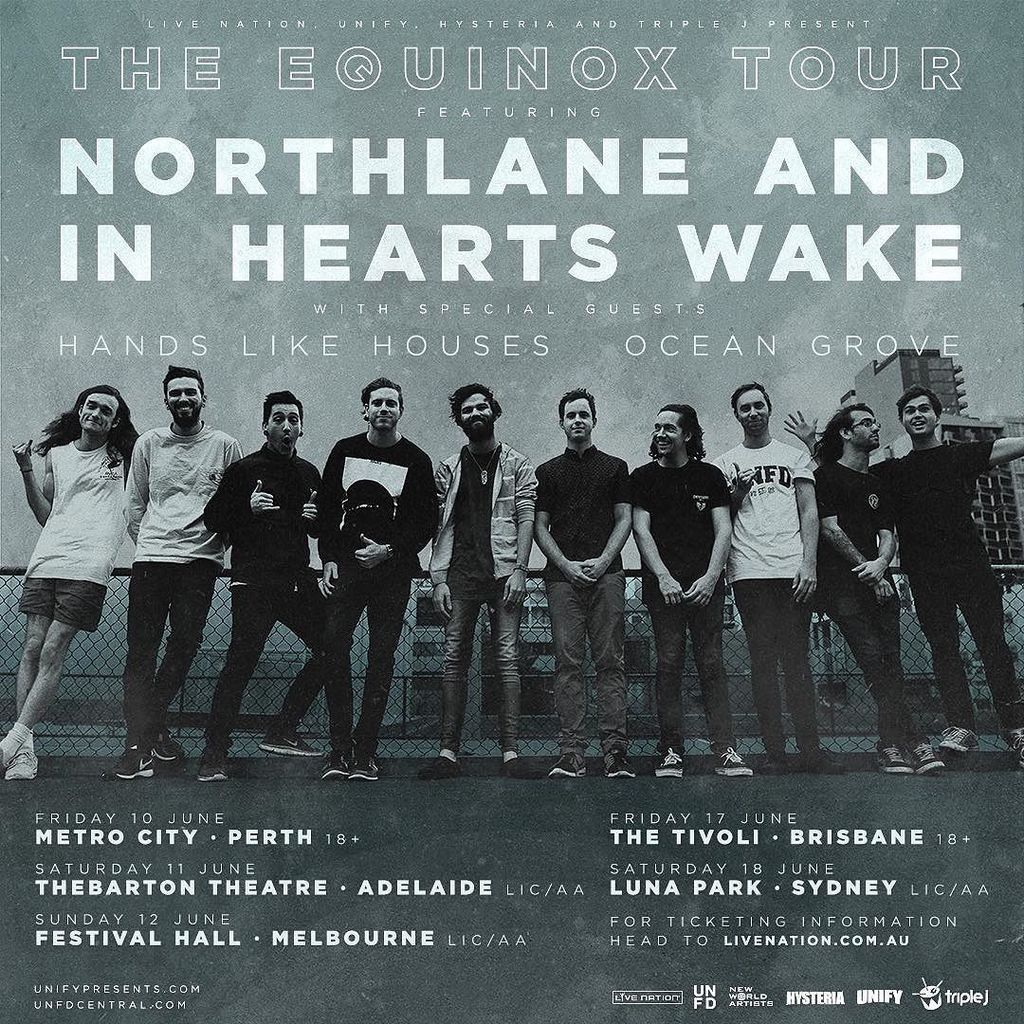 #theequinoxtour #northlane #inheartswake #handslikehouses #oceangroveband ift.tt/1LOVslS