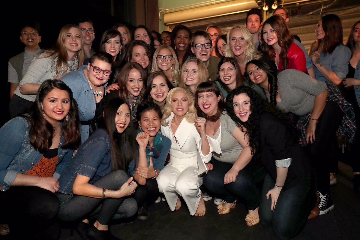 stevenartpop's tweet photo. Lady Gaga with the rape survivors that joined her onstage during her performance of Til It Happens To You! #Oscars https://t.co/CbjWRJXoo4