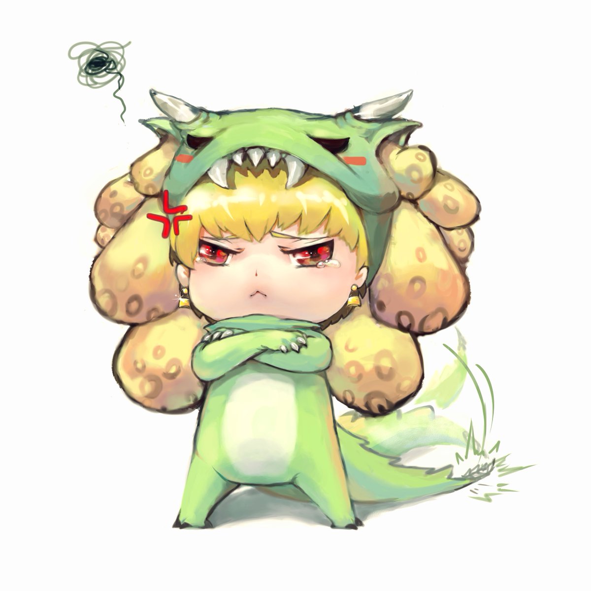tamamoebot's tweet image. [Moe bot][#13313] Gilgamesh is a angry little royal [#fate Monster Hunter]